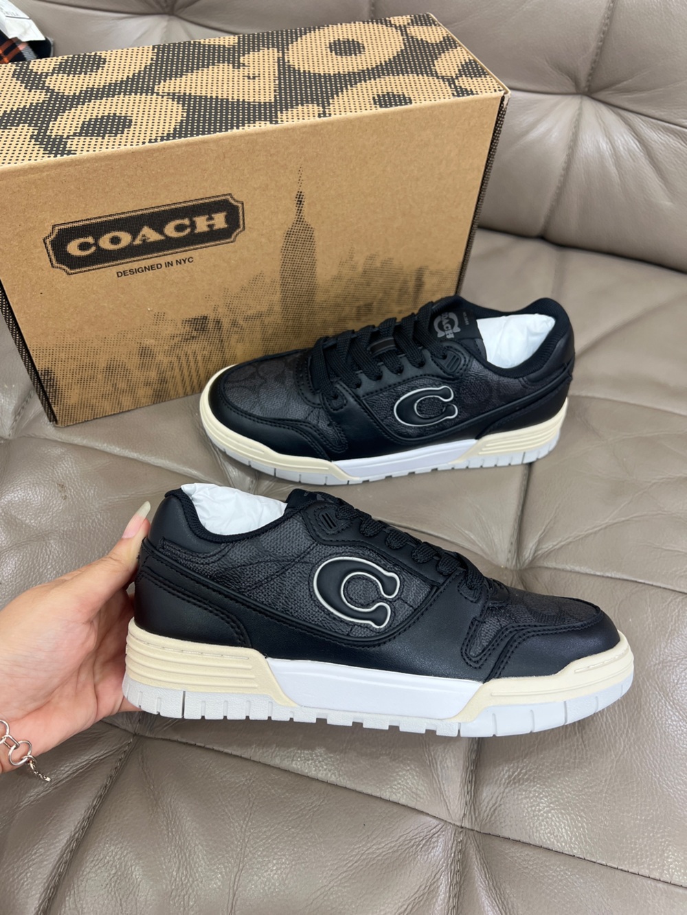 NWT Coach Soho Sneaker In Signature Canvas Size:5.5